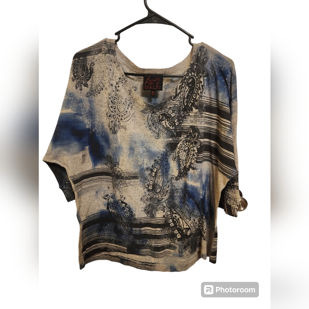 French Blue Blouse Size XL
